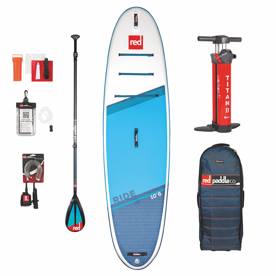Red paddle pack 10'6'' ride msl 2021
